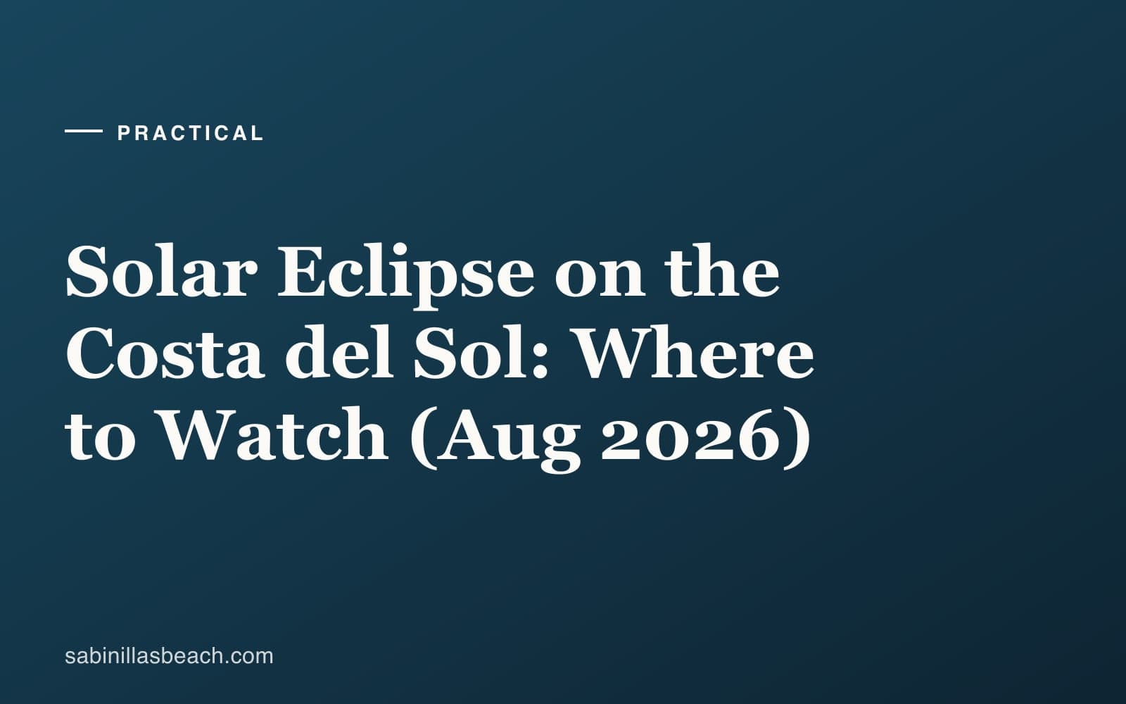 A deeply eclipsed sun low over the sea at sunset on the western Costa del Sol, a thin crescent of sunlight above the horizon near Sabinillas